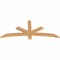 Ekena Millwork Alberta Smooth Timber Gable Bracket, Western Red Cedar, 60"W x 25"H x 1 1/2"D x 3 1/2"F, 10/12 Pitch GBW060X25X0204ALB00SWR - alternate 4